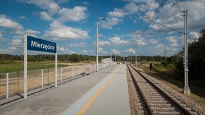 Przystanek Mierzęcice, 23.09.2023 r., Szymon Grochowski, źródło PKP Polskie Linie Kolejowe S.A. (