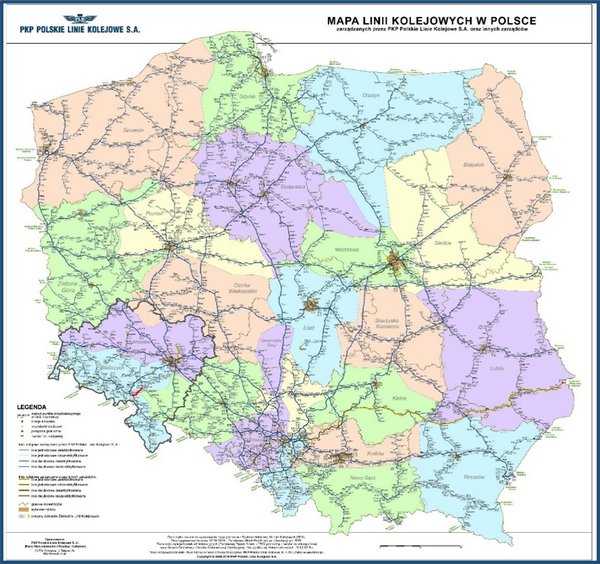 Mapa przedstawia lokalizację przedmiotowego odcinka linii 285 (oznaczonej kolorem czerwonym) wraz z zaznaczonymi granicami województwa, w odniesieniu do skali całego kraju.