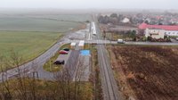 LK_292_widok z drona na przystanek Nadolice Małe_15.12.2021_PLK SA