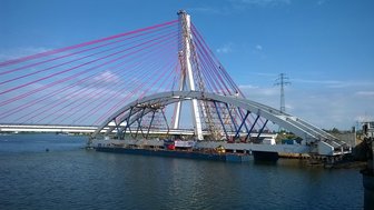 Most - linia prowadząca do Portu Gdańsk - budowa