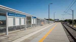 Przystanek Miasteczko Śląskie Centrum, 23.09.2023 r., Szymon Grochowski, źródło PKP Polskie Linie Kolejowe S.A.