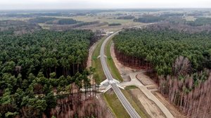 Nowa łącznica kolejowa Czarnca - Włoszczowa Północ - widok z lotu ptaka__fot._Krzysztof Dzidek