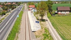Przystanek Rzemień - widok z drona_10.05.2022_PLK SA