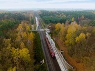Przystanek Kamionki Jezioro, 154 km, 11.11.2022 r., Łukasz Bryłowski, źródło PKP Polskie Linie Kolejowe S.A.