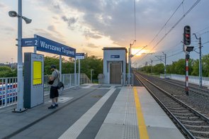 Przystanek Warszawa Targówek, 7 km, 26.05.2023 r. Łukasz Bryłowski, źródło PKP Polskie Linie Kolejowe S.A.