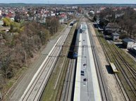 Stacja Sulechów - widok z drona_6.04.2023_PLK SA