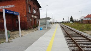 Przystanek Komprachcice, 26.11.2019 r. Autor. Anna Hampel