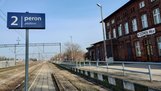 Przystanek Koźmin Wielkopolski przed rozpoczęciem prac
